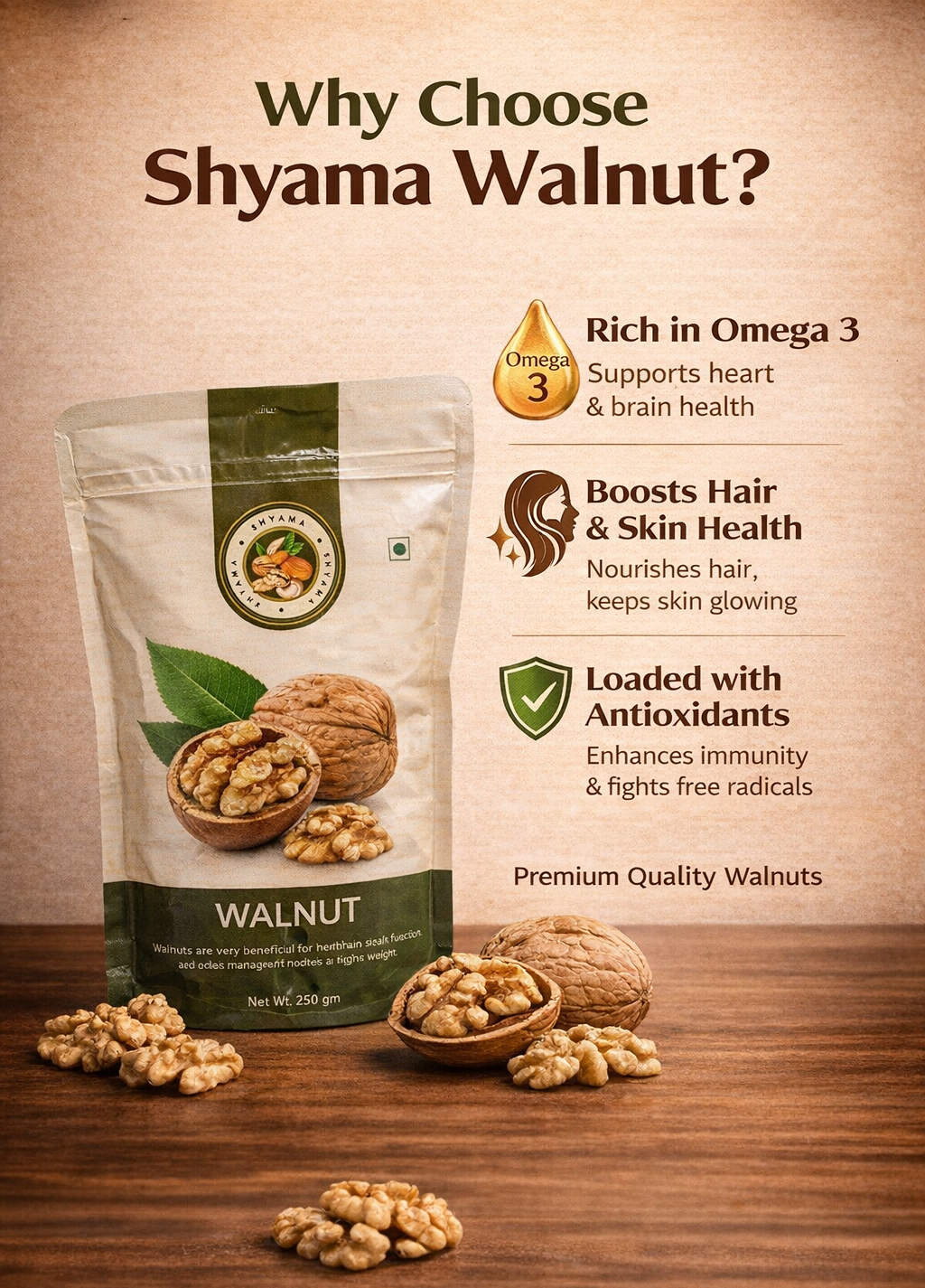Pure Chile Walnut | Akhrot Giri
